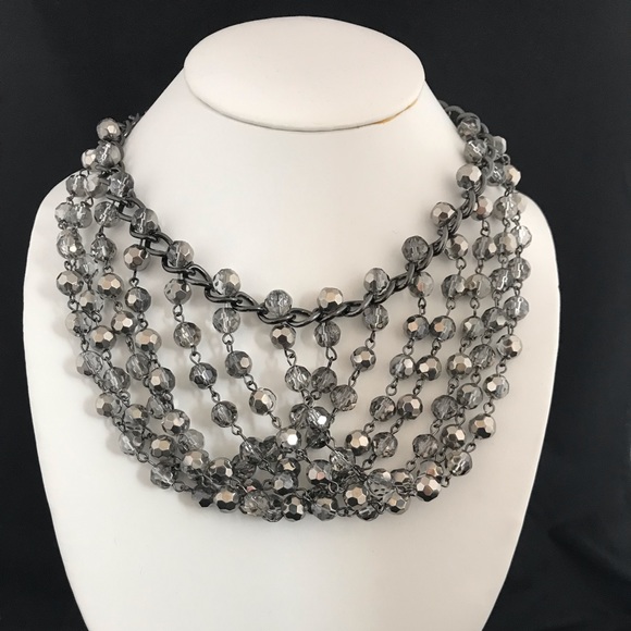 Premier Designs Crystals Swag Necklace NEW - Picture 1 of 3